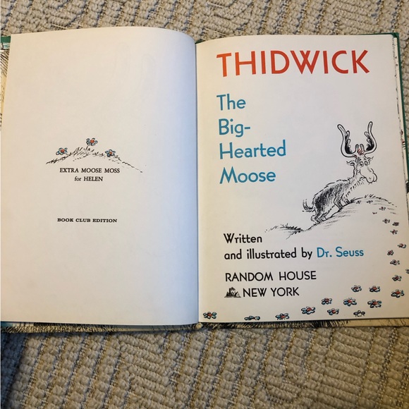 Vintage 1948 Thidwick the Big-Hearted Moose by Dr.Seuss hardcover book - Picture 5 of 9
